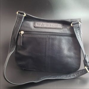 Fossil black leather crossbody